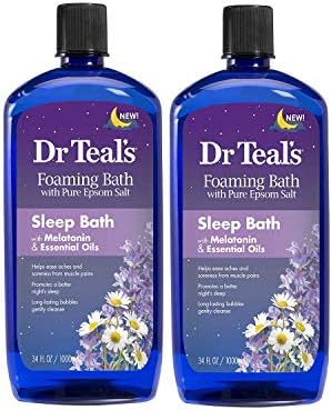Пенящаяся вана Dr. Teal's Sleep Melatonin Soak със смес от етерични масла 34 грама Опаковка от 2
